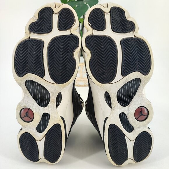 Nike Kid’s Air Jordan 13 Xlll Retro Black Leather Sneakers Size 7 - Picture 8 of 8